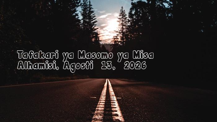 Alhamisi, Agosti  13,  2026