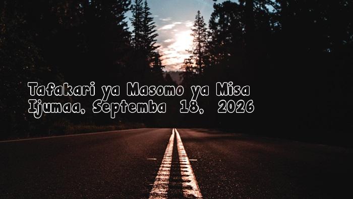 Ijumaa, Septemba  18,  2026