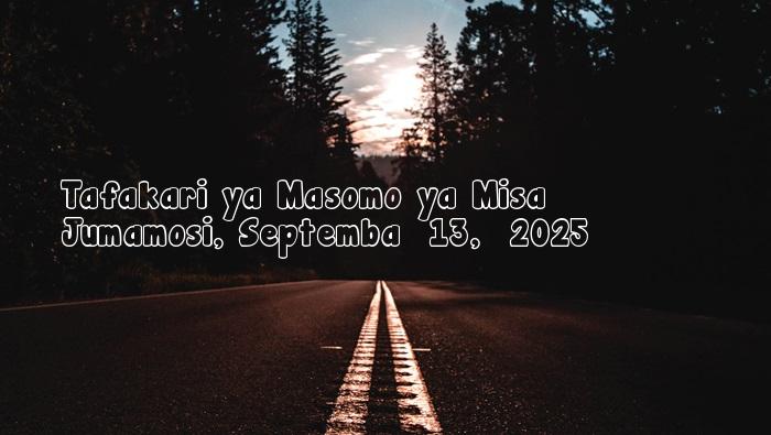 Jumamosi, Septemba  13,  2025