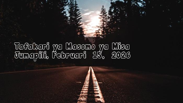 Jumapili, Februari  15,  2026