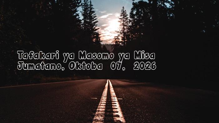 Jumatano, Oktoba  07,  2026